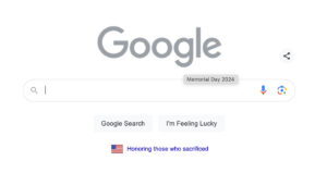 Google a de nouveau grisé son logo le jour du Memorial Day
