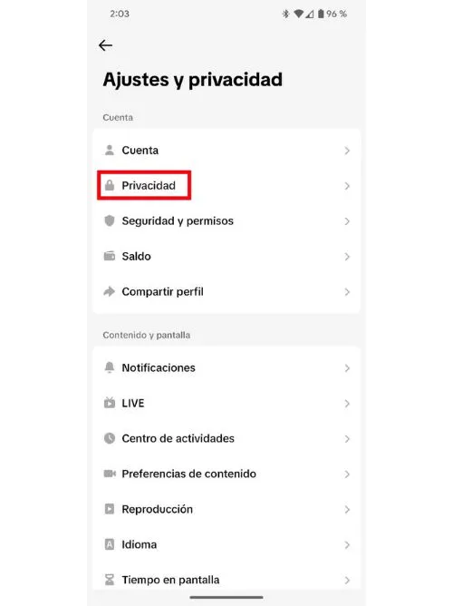 Confidentialité de TikTok