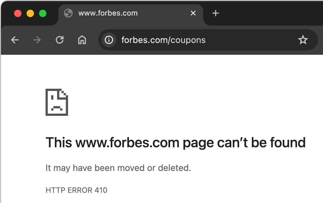 Coupons Forbes 410