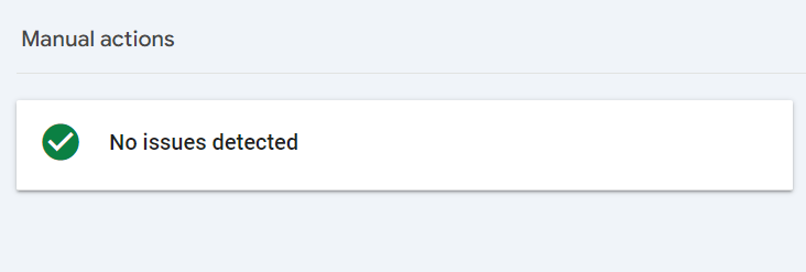 Google Aucune action manuelle