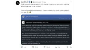 Grok, le chatbot IA du réseau social X, désormais accessible à tous