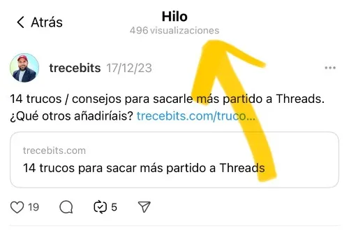 nombre de vues dans les discussions