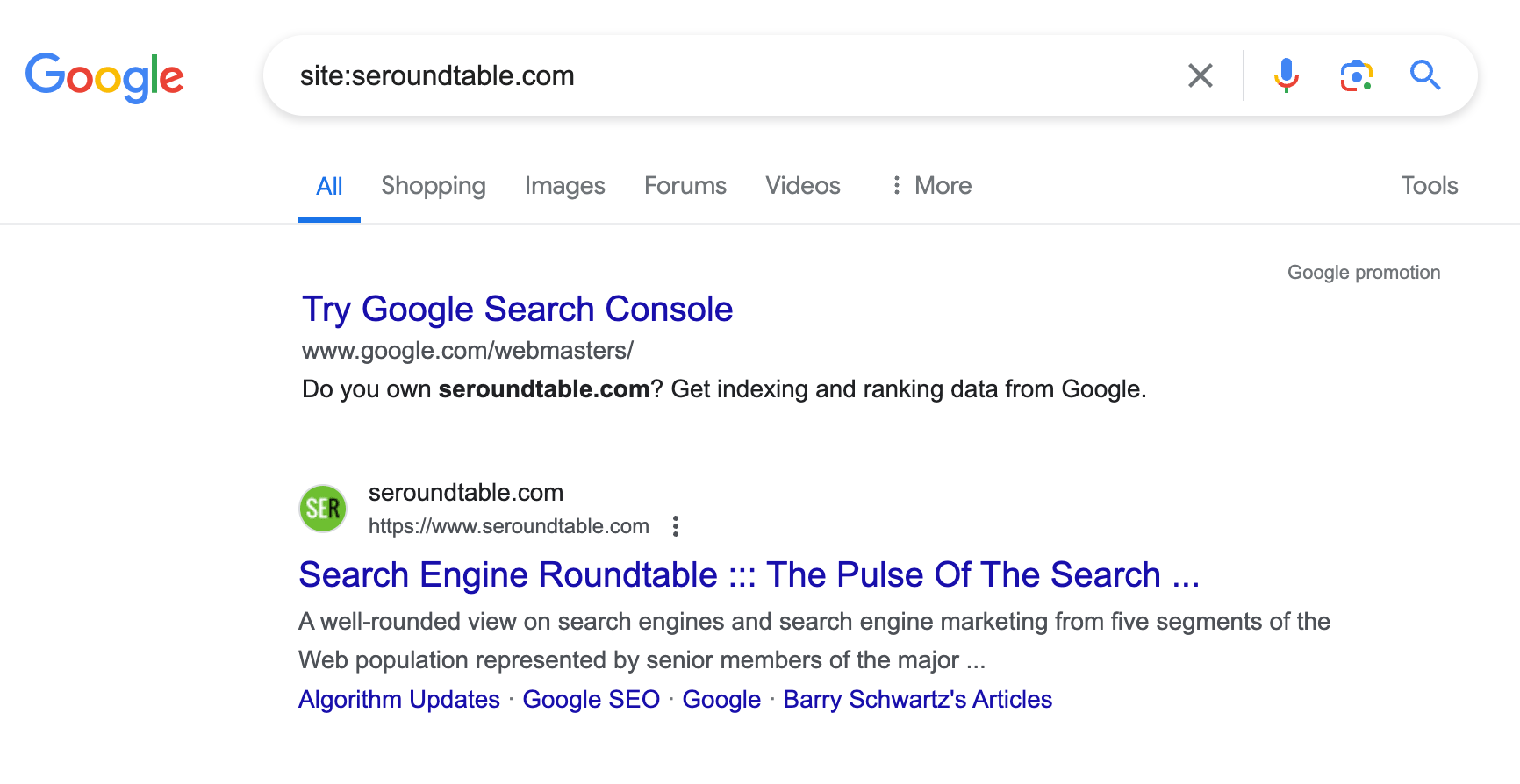 Le nombre de résultats Google a disparu