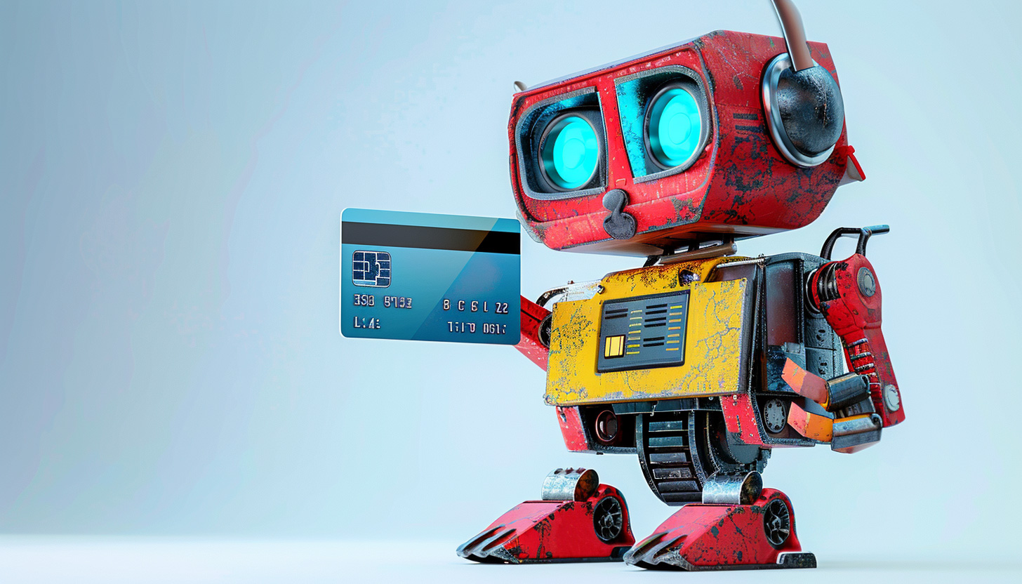 Google Robot With Credit Card