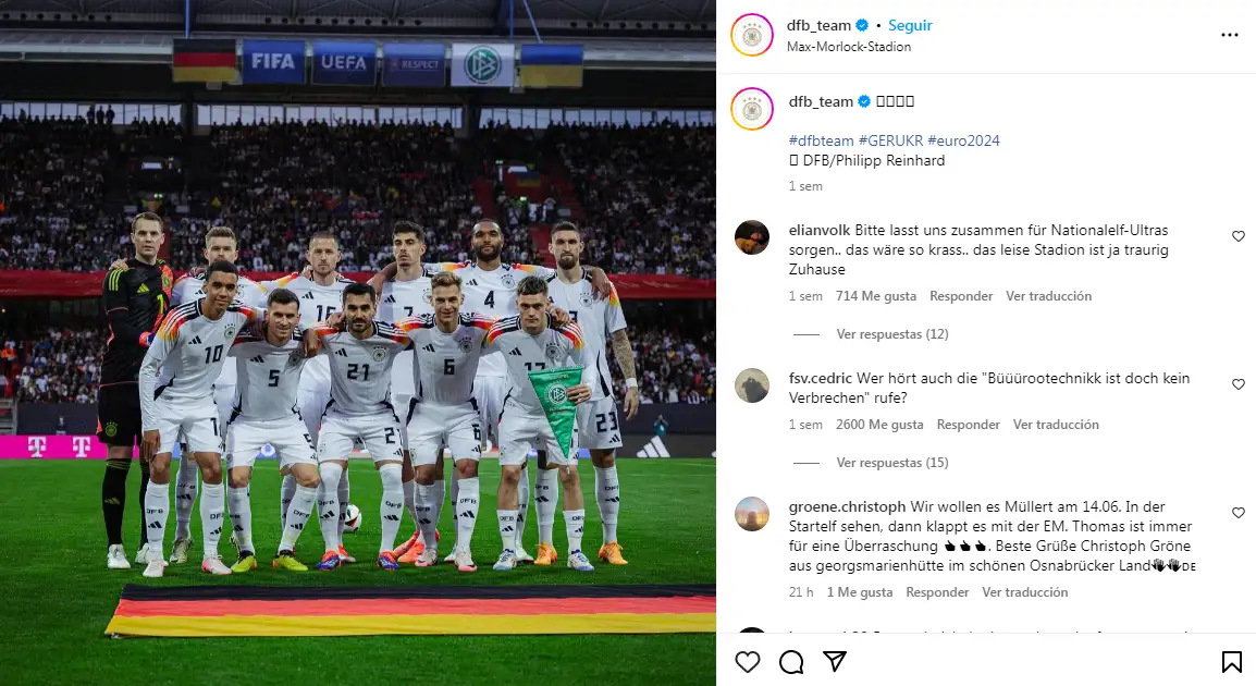 photo de l'équipe allemande