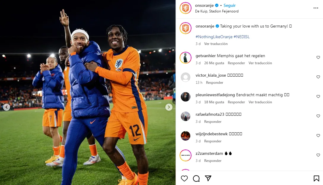 photo de l'équipe des Pays-Bas