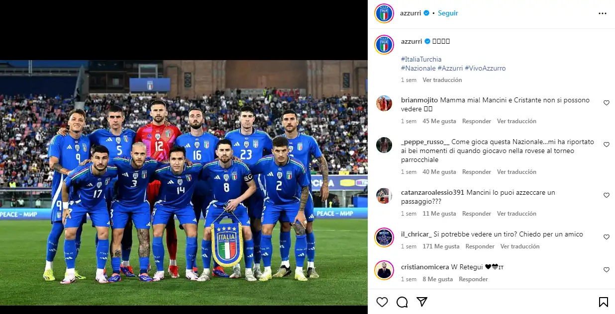 photo de l'équipe d'Italie