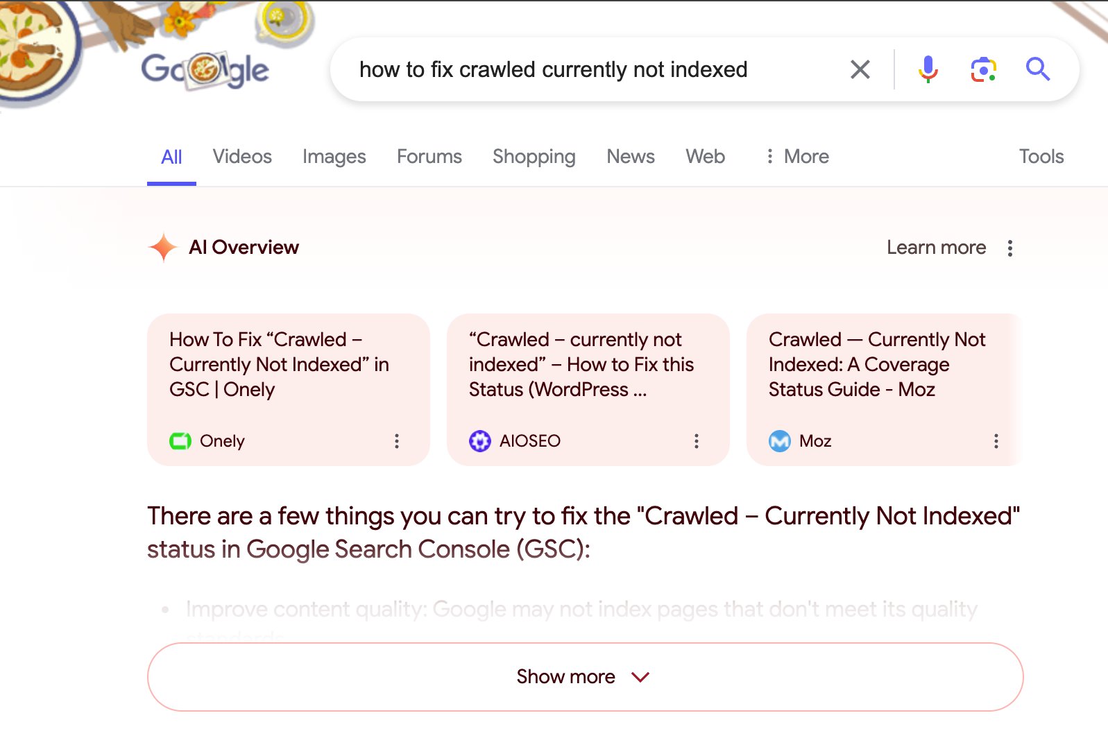 Cartes de liens pour les aperçus de Google Ai Nouveau
