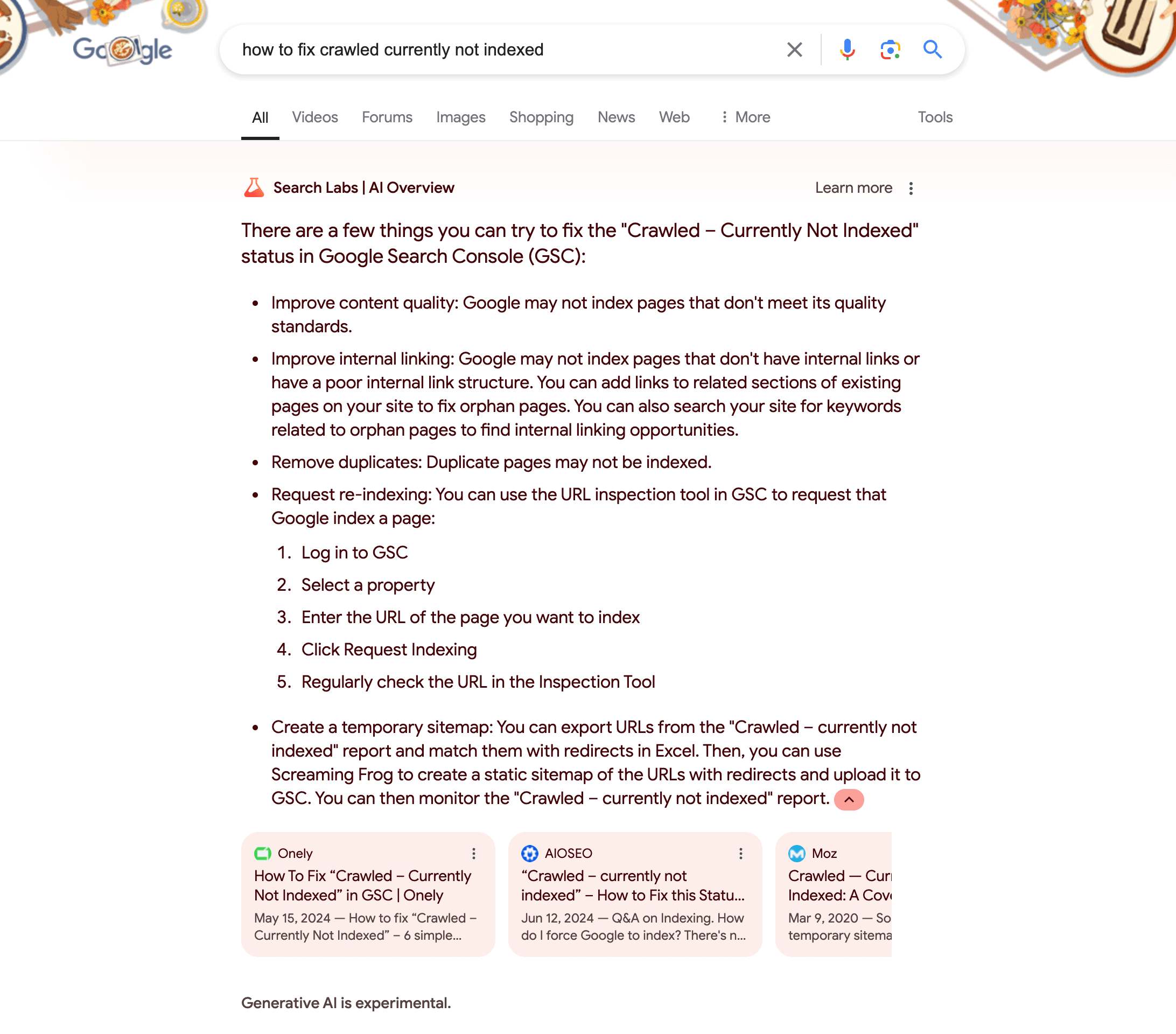 Aperçus de Google Ai Cartes étendues en bas