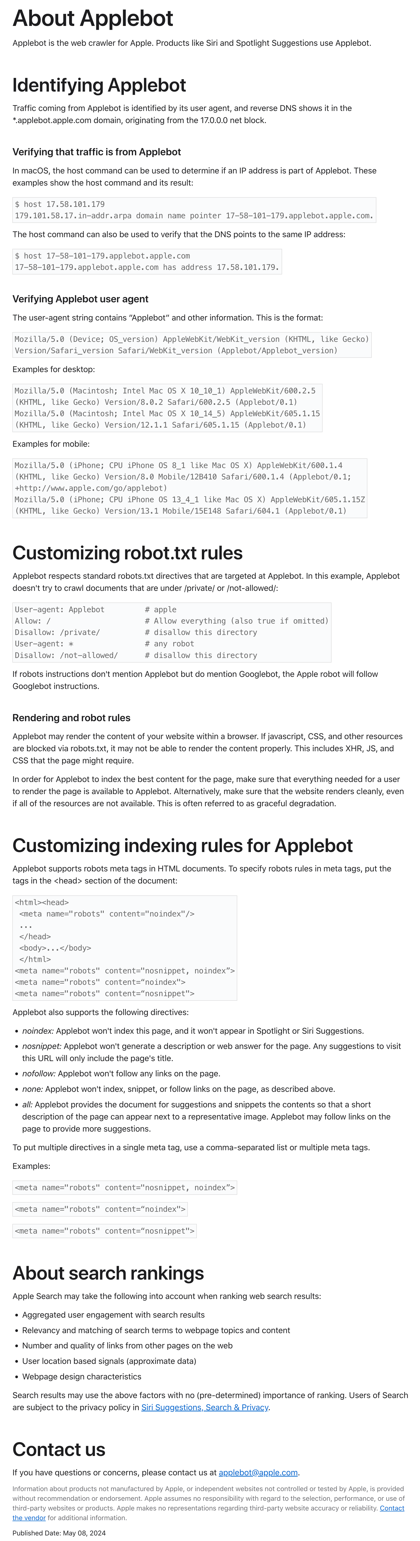 À propos d’Applebot Old