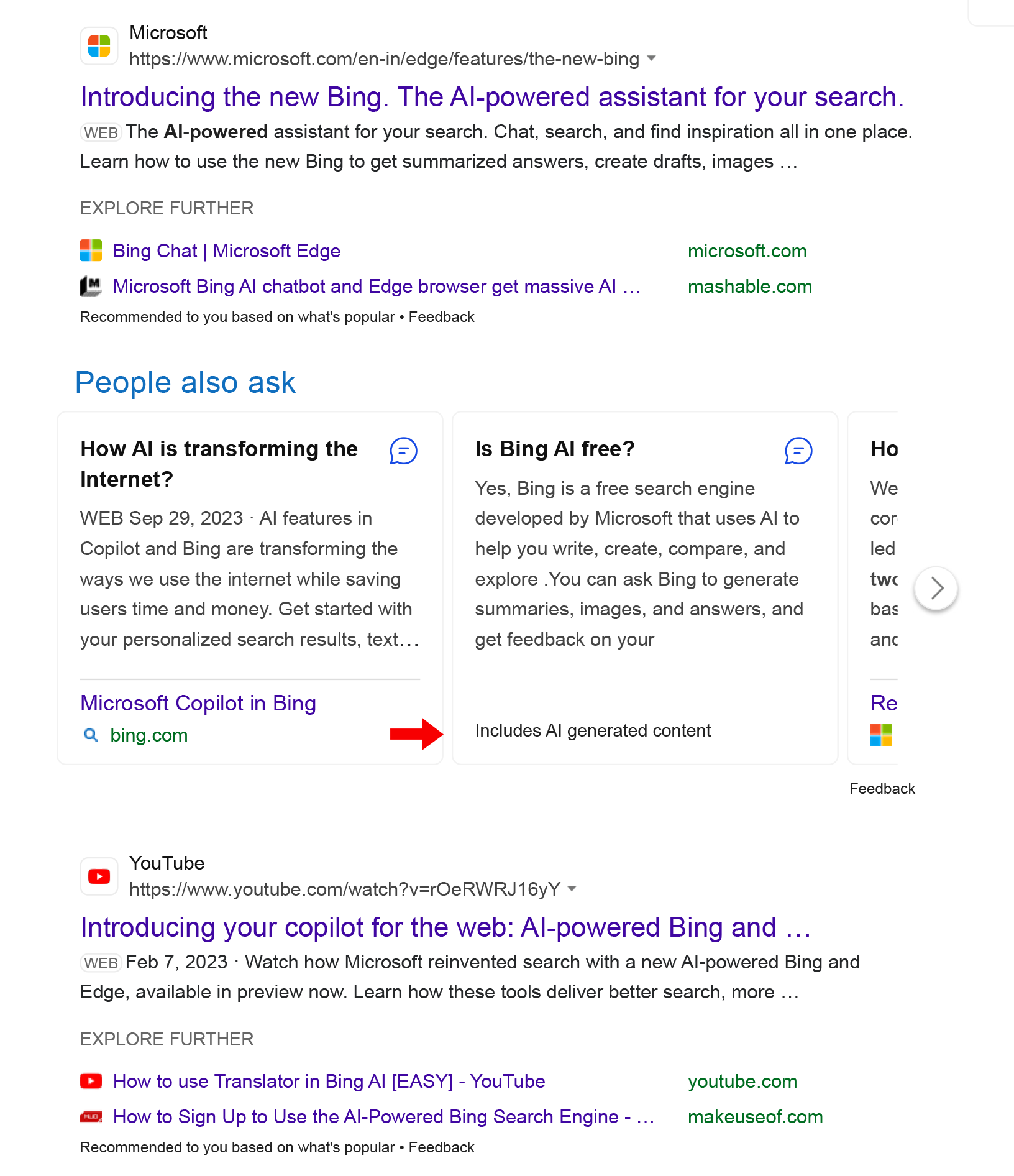 Les gens de Bing demandent également à Ai