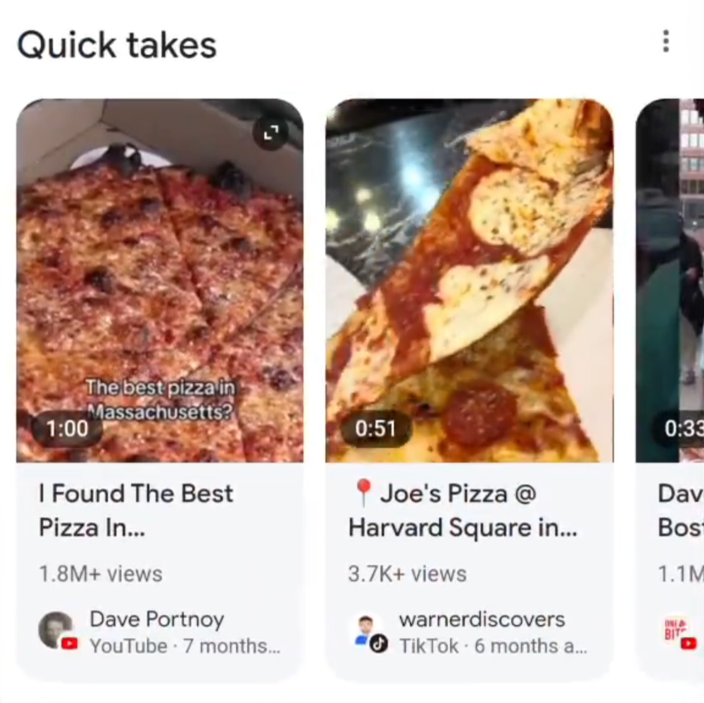 Aperçus rapides de Google