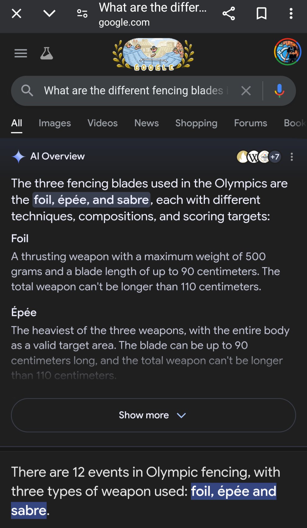 Découvrir Pour rechercher un résultat d'aperçu d'IA