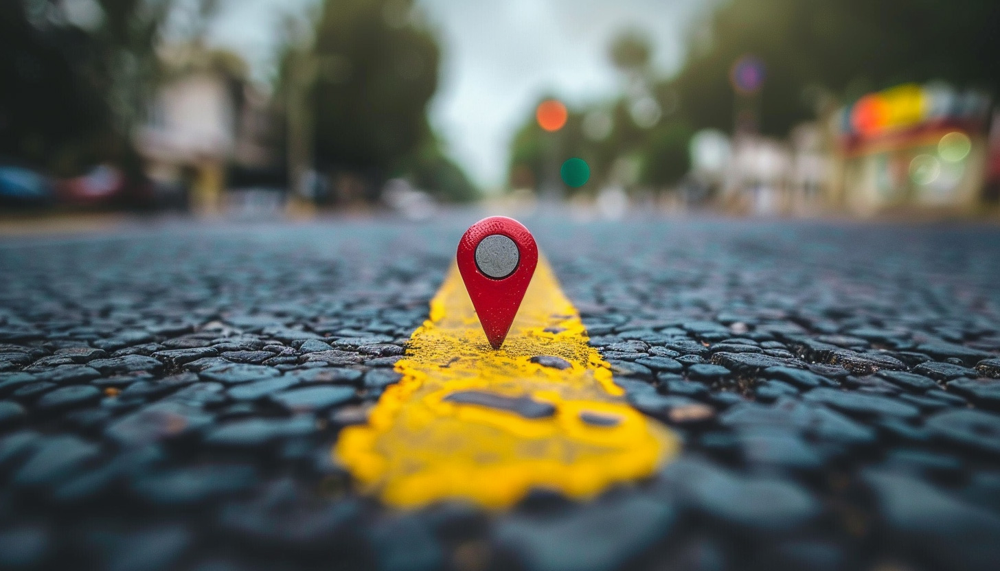 Google Map Pin Street