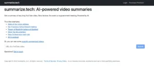 Ce site Web résume les vidéos YouTube utilisant l'IA