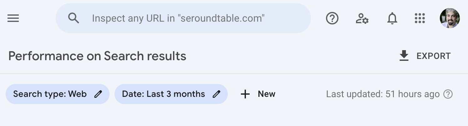 Retards de recherche de la Search Console de Google Latence 51