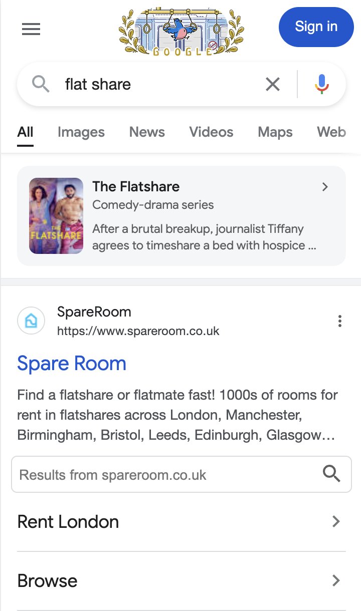 Google Voir les résultats concernant le titre Gone New