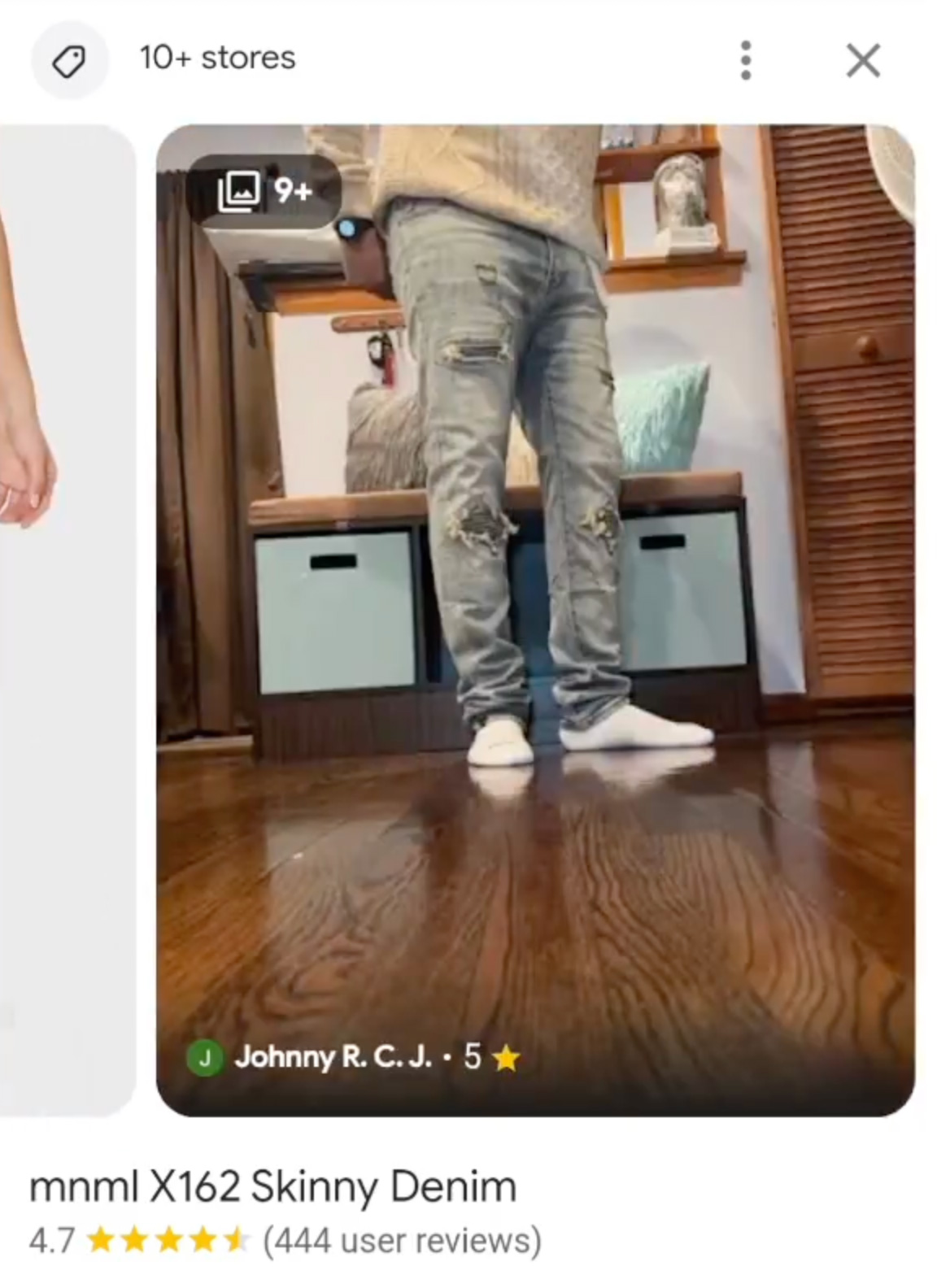 Photos d'évaluation du carrousel de produits Google