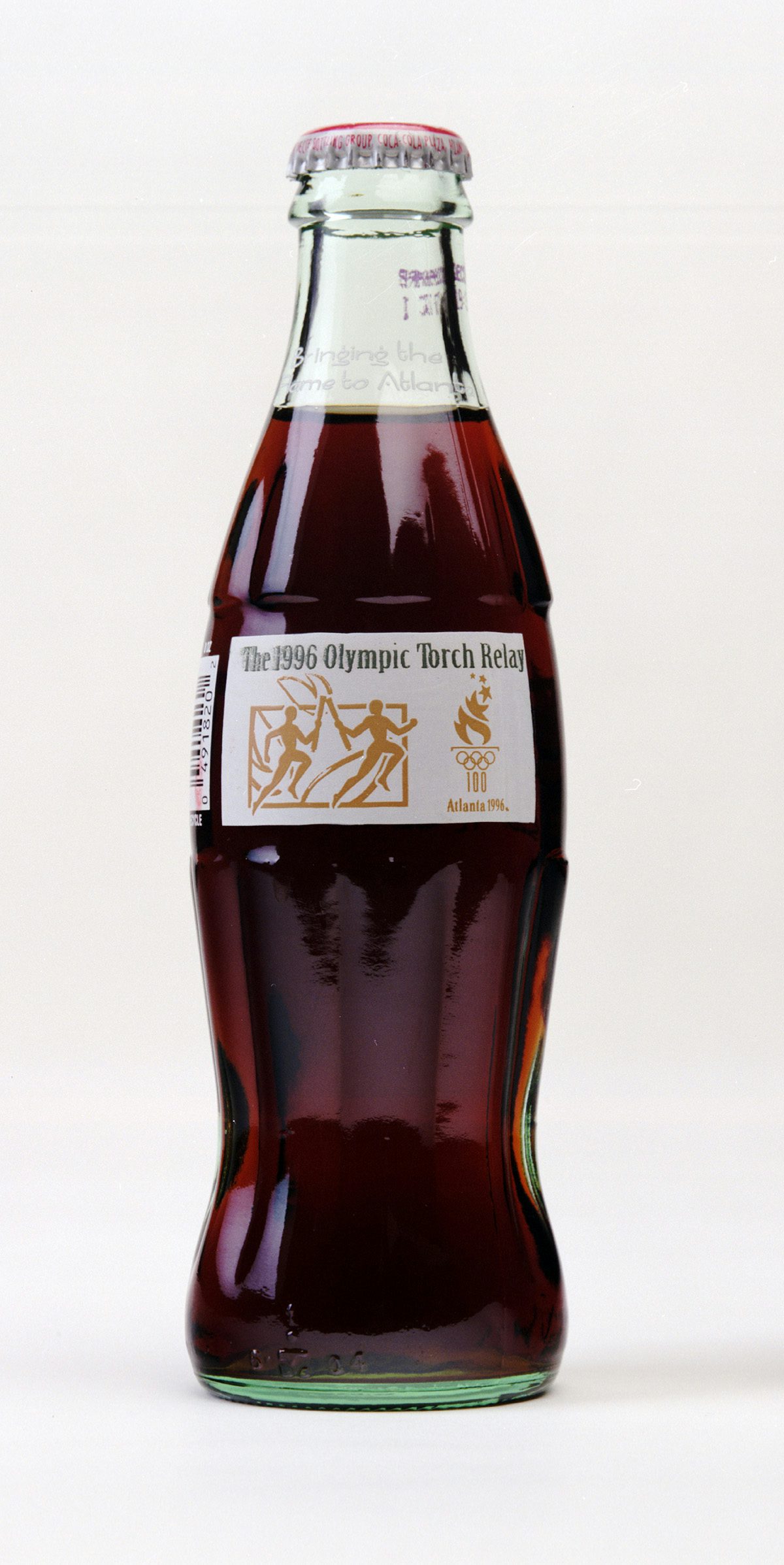 Bouteille en verre commémorative de Coca-Cola créée pour les Jeux olympiques de 1996