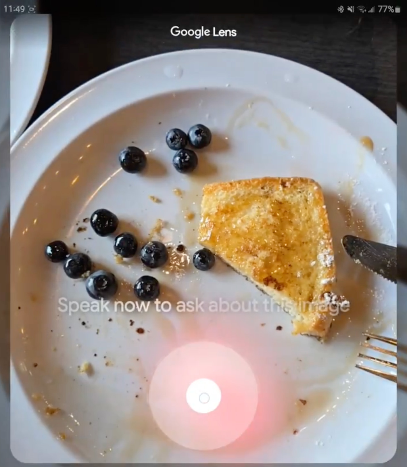 Recherche vocale avec Google Lens