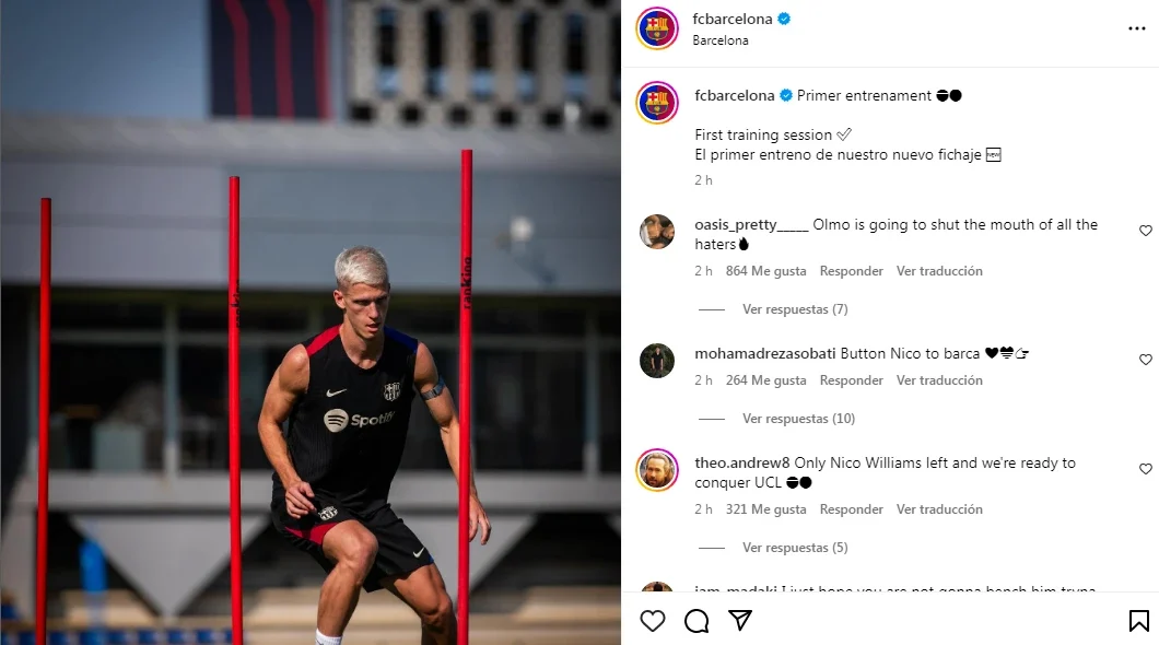 Photo d'entraînement du FC Barcelone