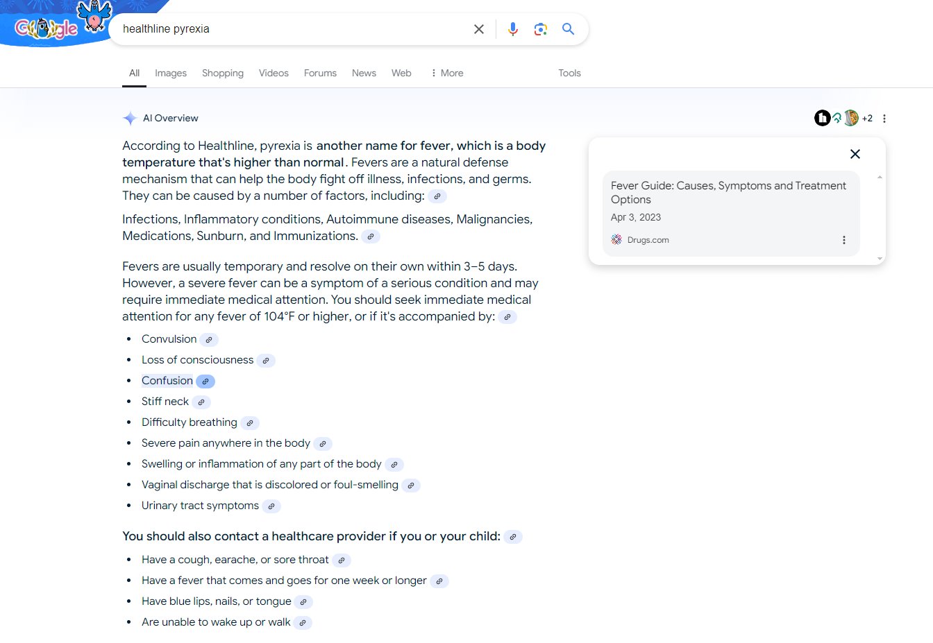 Cartes de liens d'aperçu de Google Ai Nombreuses