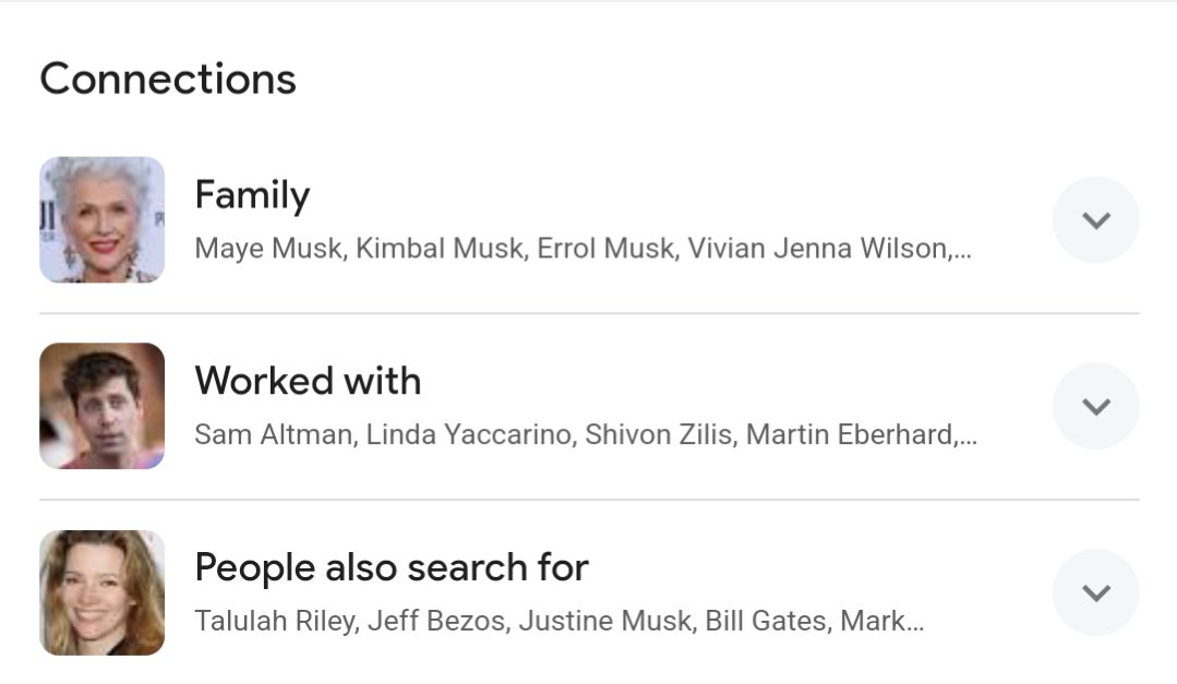 Connexions de recherche Google