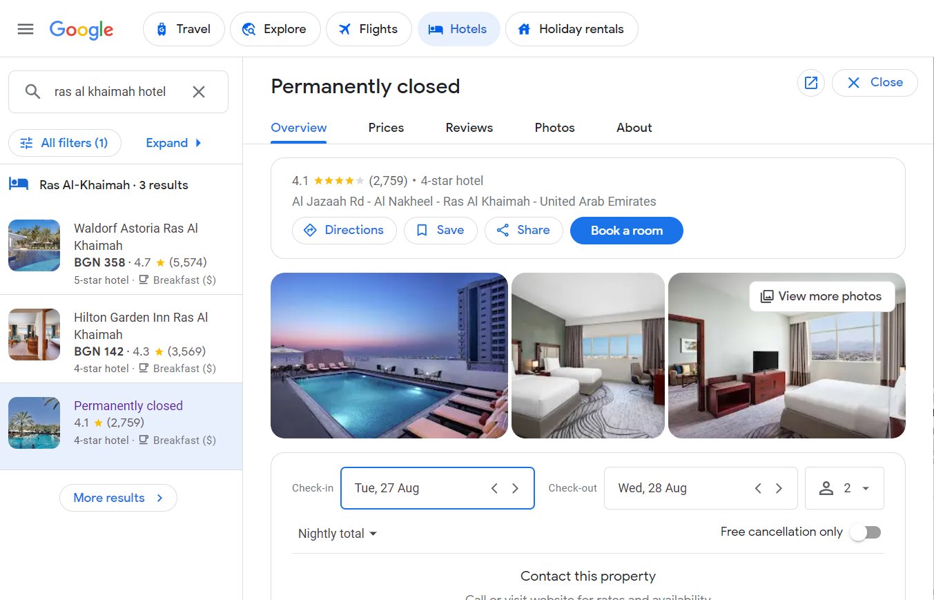 L'hôtel Google est définitivement fermé