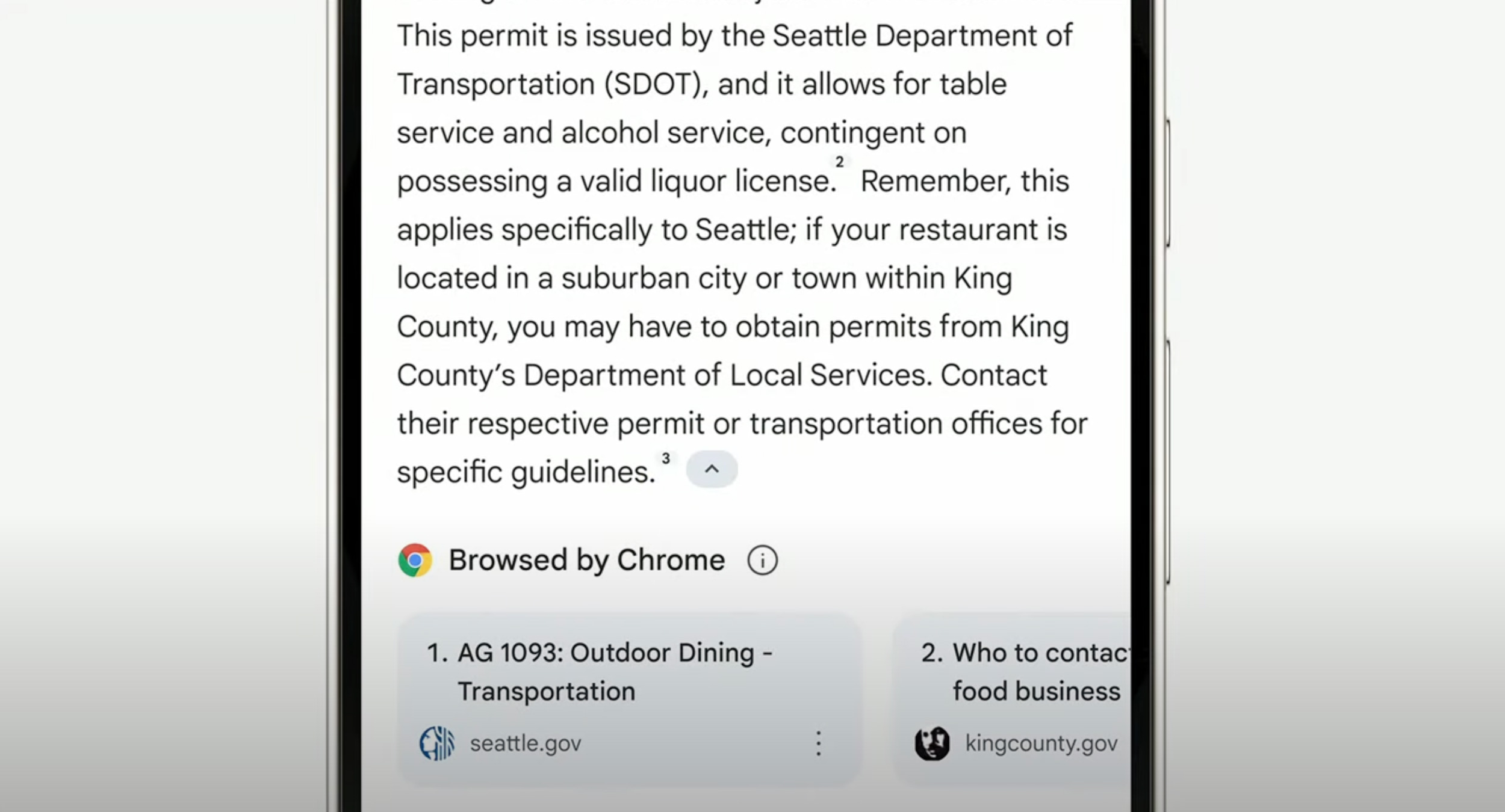 Recherche avec les liens de citation de Google Gemini