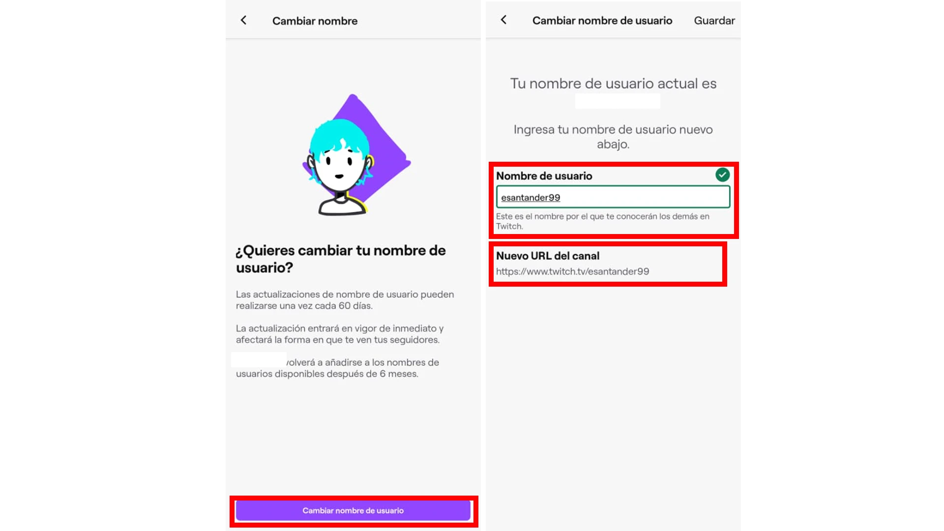 photo de comment modifier le nom d'utilisateur