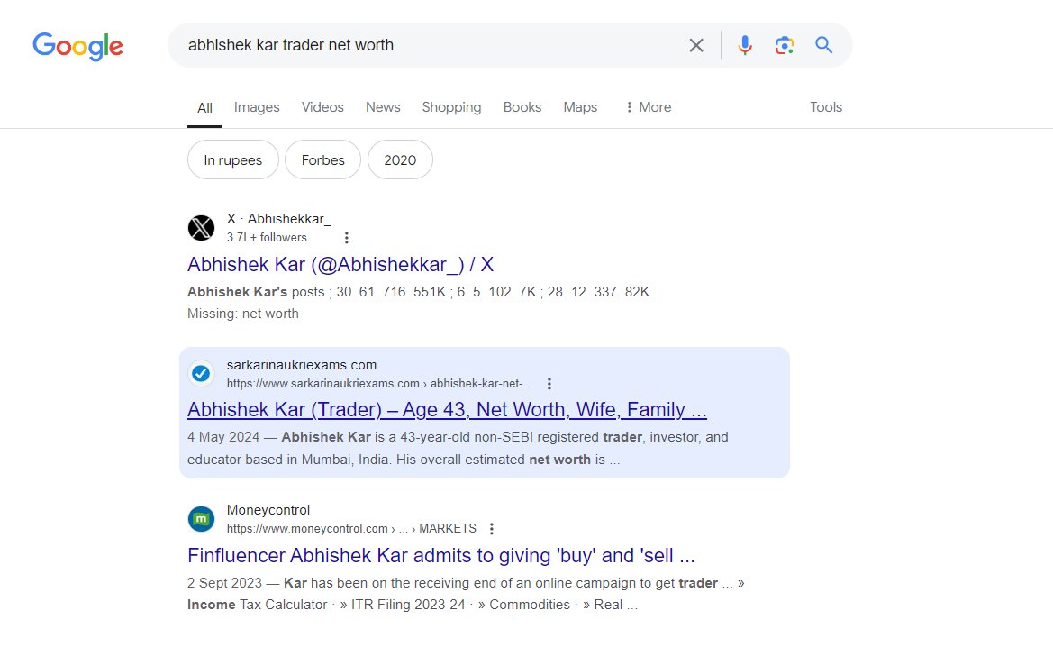 Couleur d'arrière-plan du survol de l'extrait de recherche Google