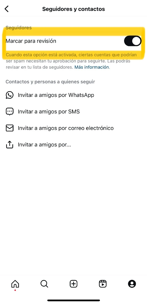 activer les abonnés marqués