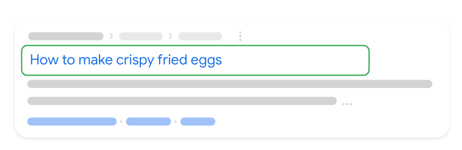 Illustration du lien du titre Google