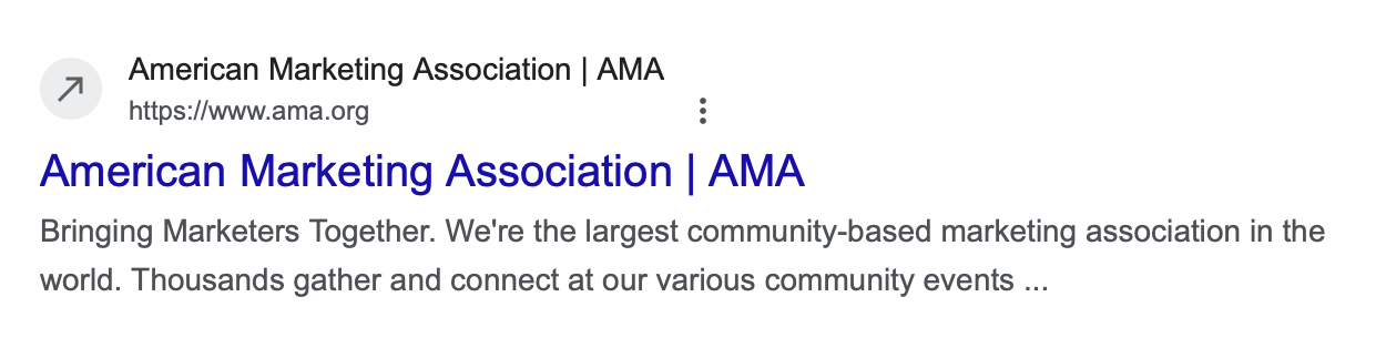Favicon par défaut de Google 3 flèches
