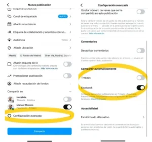 Comment publier automatiquement sur Threads depuis Instagram et Facebook
