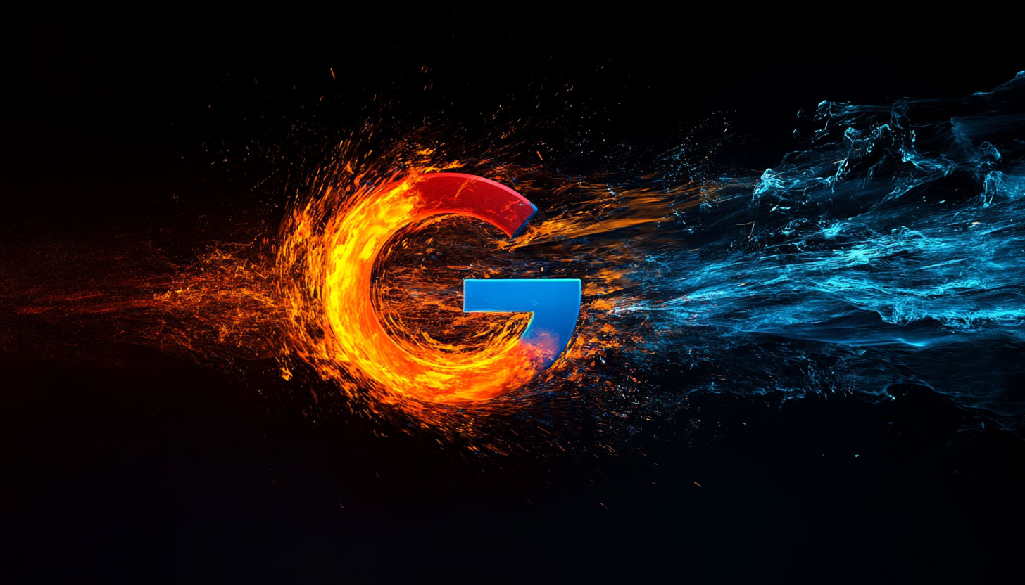 Google Logo Heated Motion