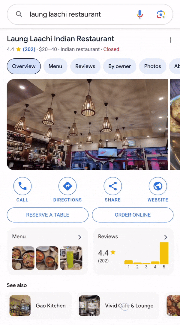 Google Local Voir aussi