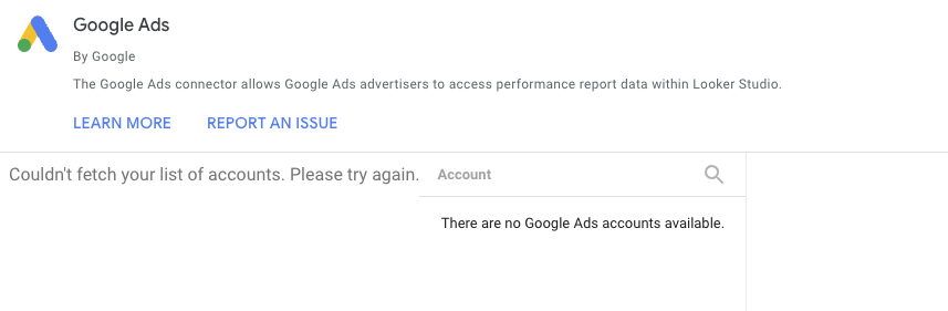 Problèmes signalés par Google Ads