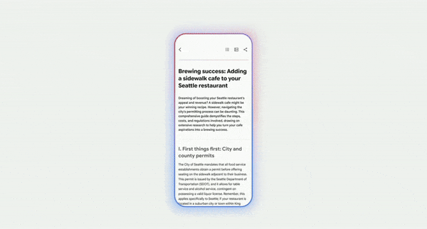 Recherche avec les liens de citation de Google Gemini