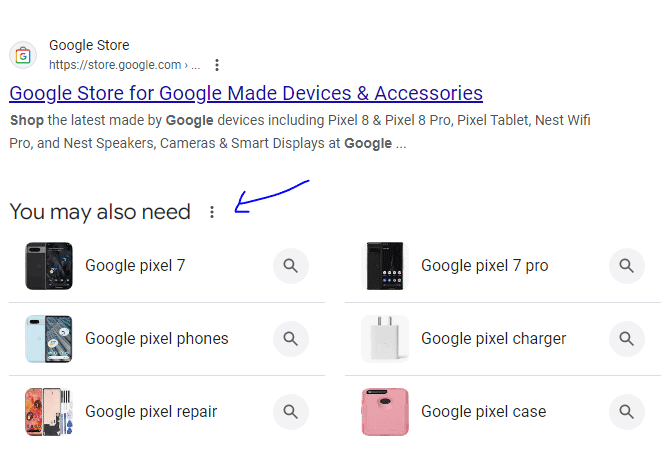 Google Vous aurez peut-être également besoin d'affiner votre recherche