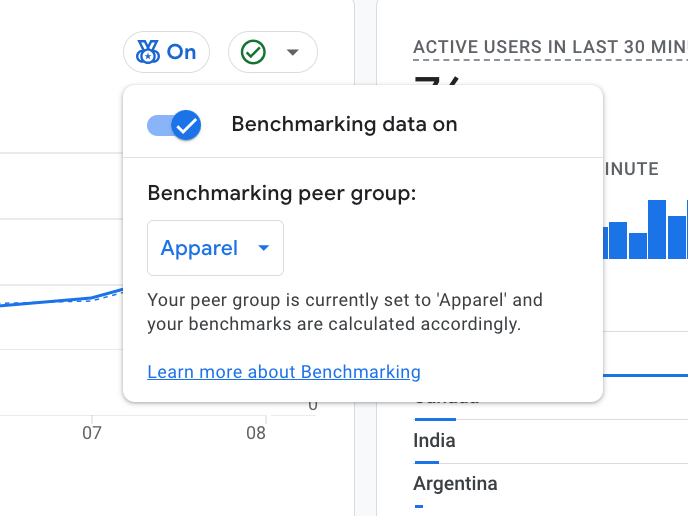 Basculer l'analyse comparative Ga4