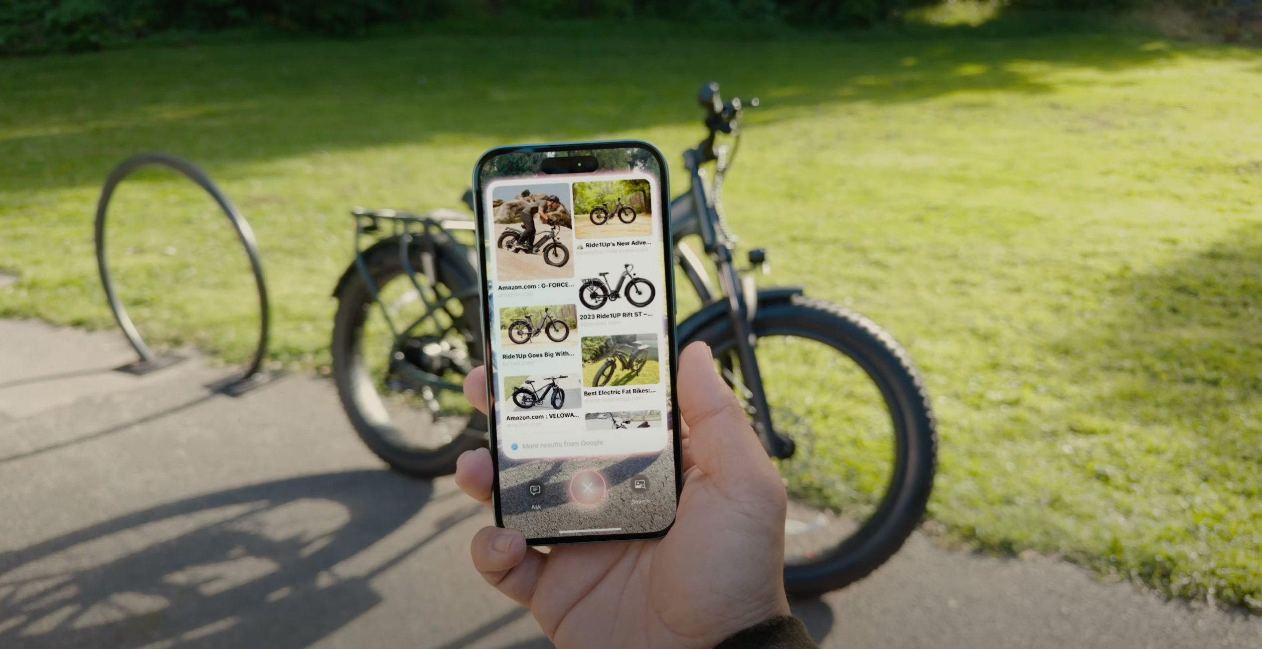 Appareil photo Apple Visual Intelligence Google Shopping 2
