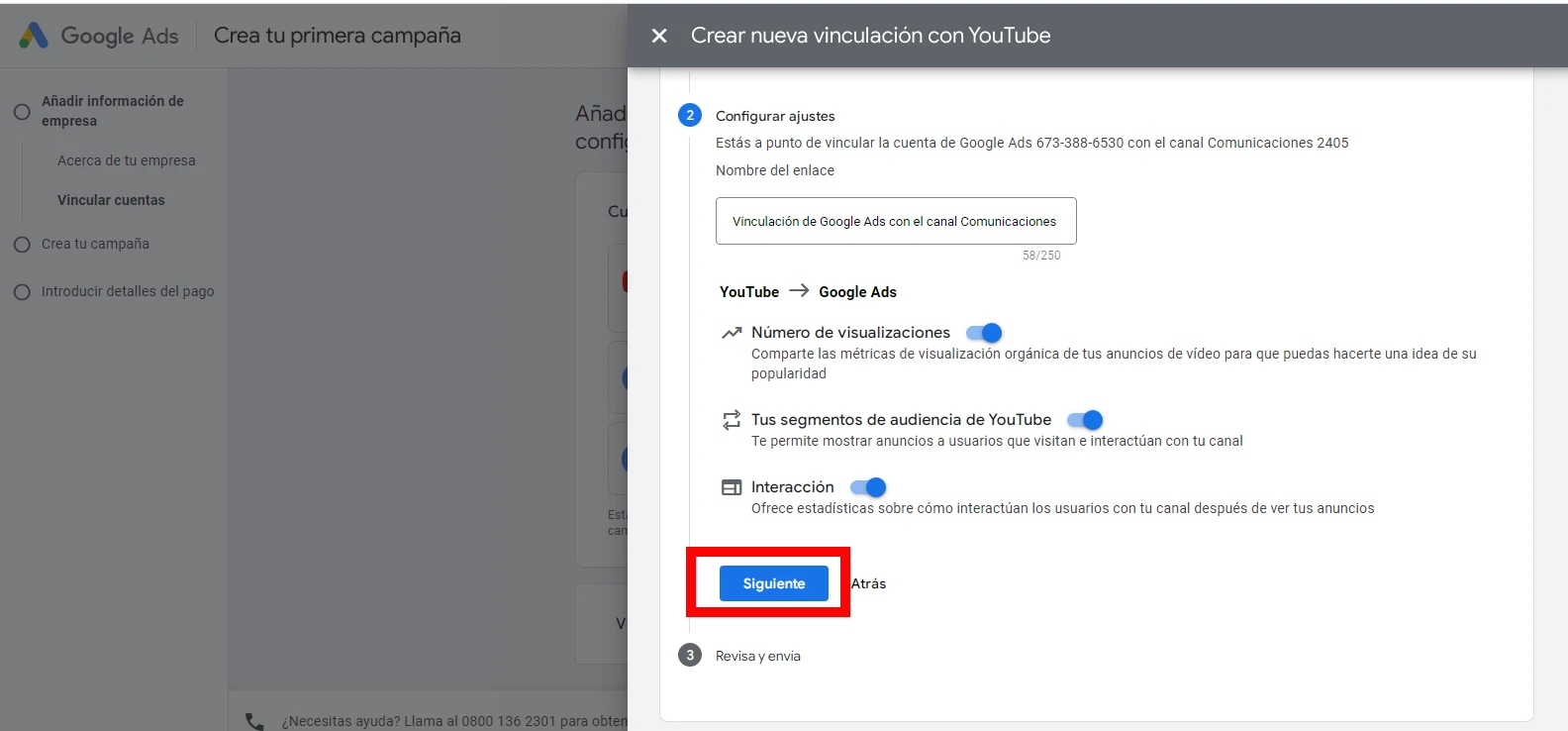 photo de paramètres supplémentaires
