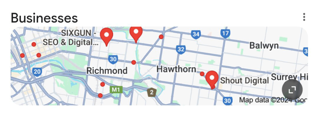 Anciennes épingles de Google Maps