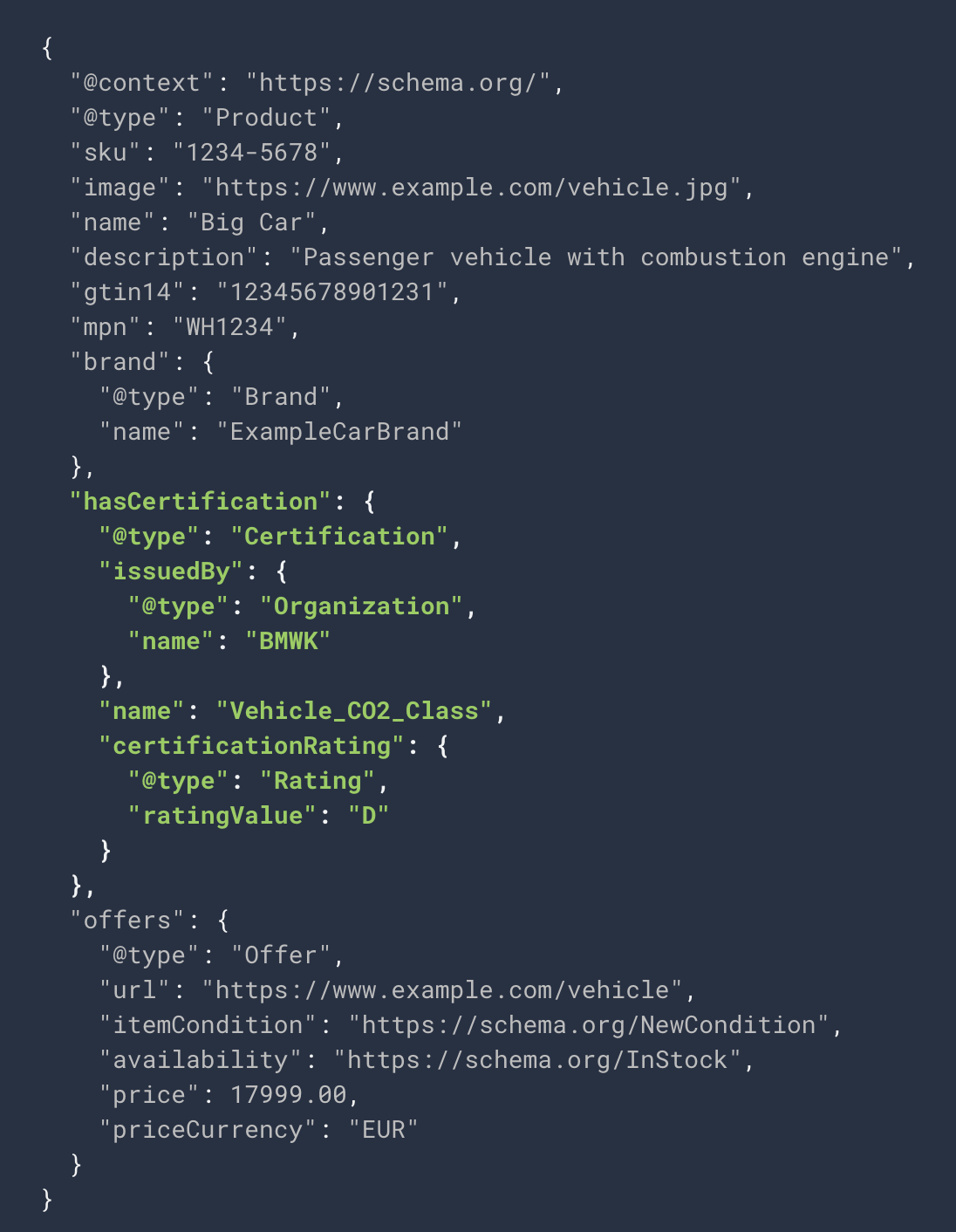 Exemple de certification Google