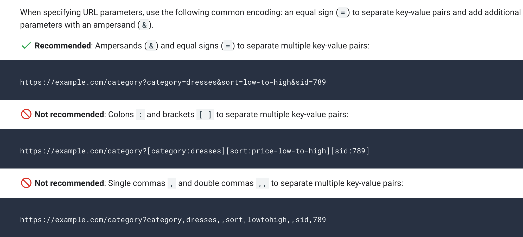Documentation sur les ajouts de structure d'URL Google