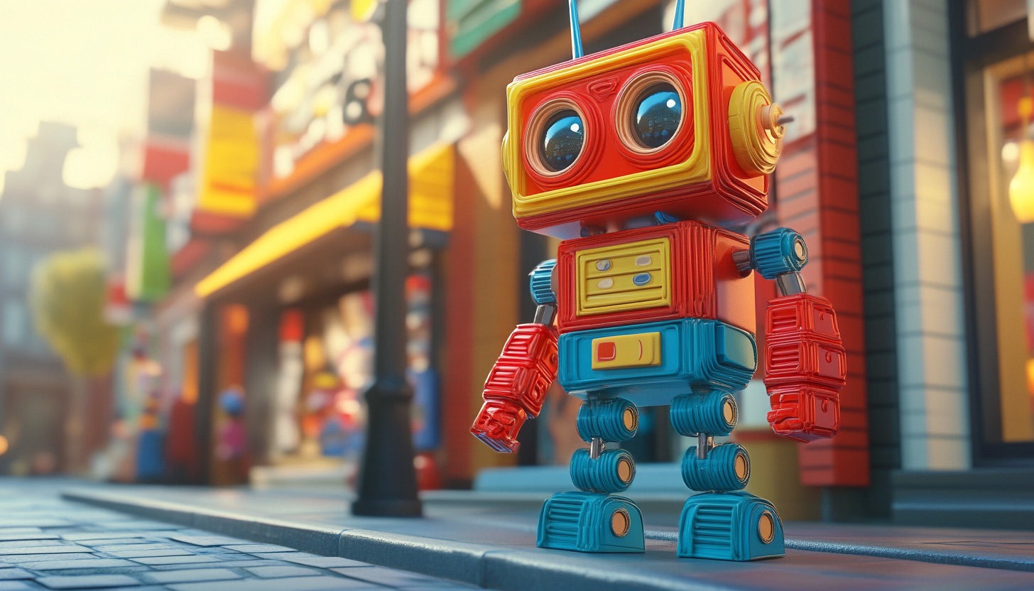 Google Robot Street Corner Shops