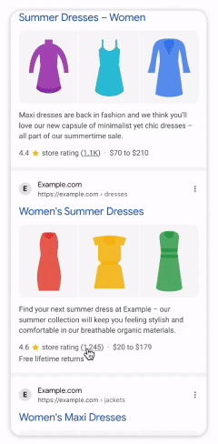 Évaluations du magasin