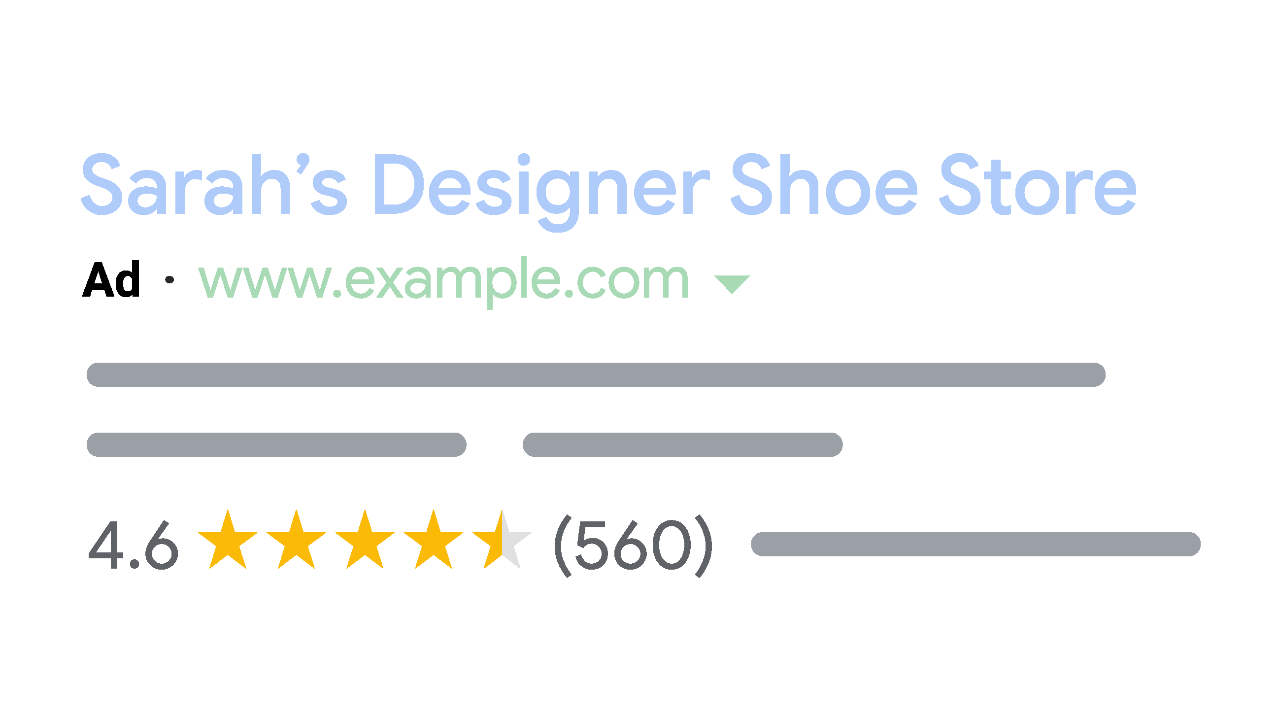 Évaluations de la boutique Google