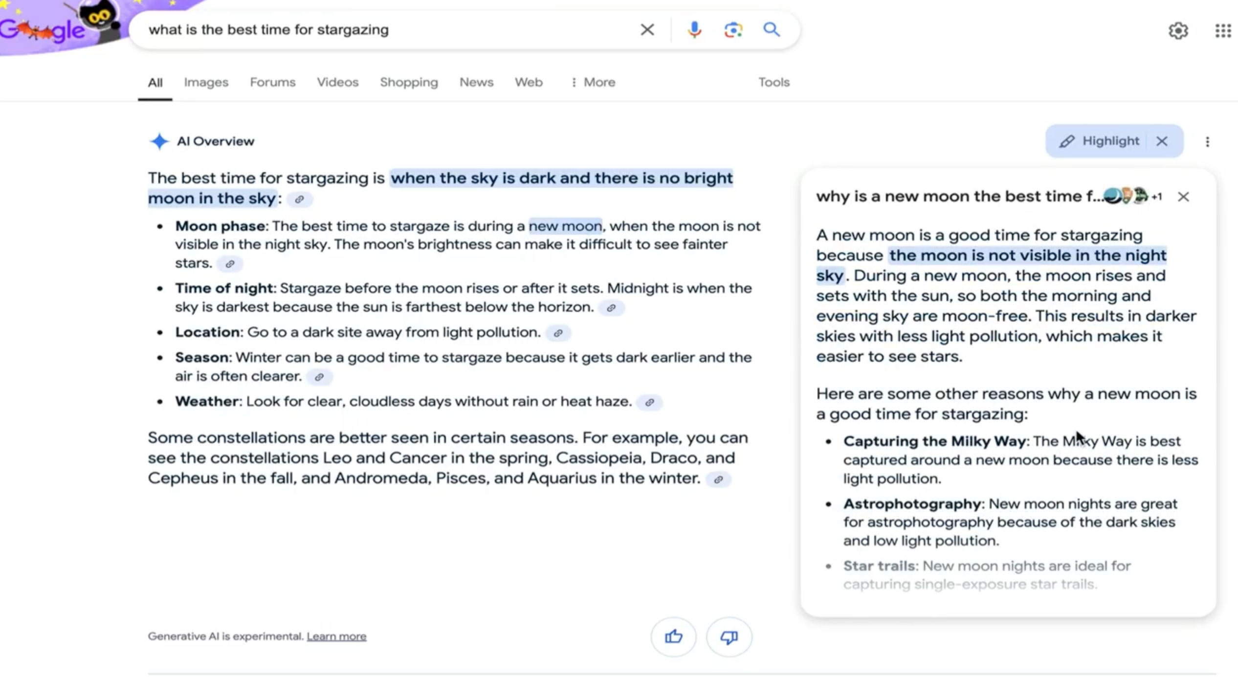 Aperçus de Google Ai Highlight2